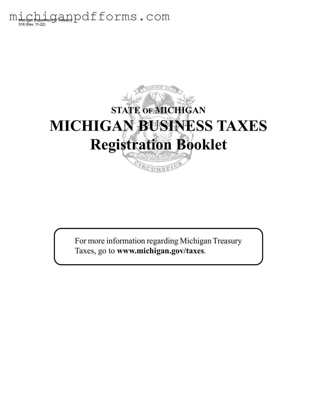 Free 518 Michigan Template in PDF