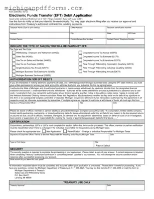 Free Michigan 2248 Template in PDF