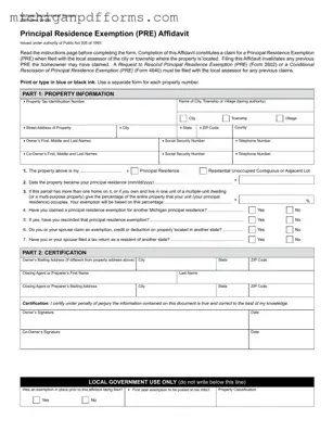 Free Michigan 2368 Template in PDF