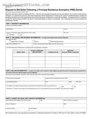Free Michigan 4816 Template in PDF