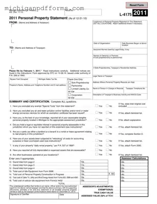 Free Michigan 632 Template in PDF