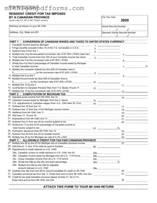 Free Michigan 777 Template in PDF