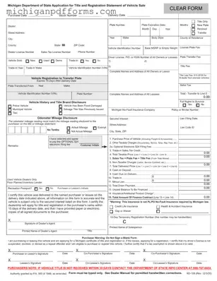 Free Michigan Category Weight Template in PDF