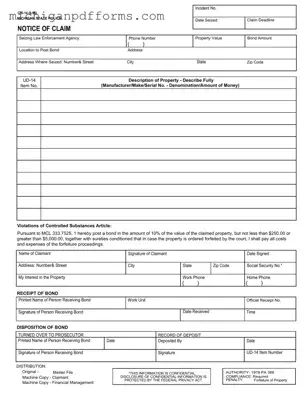 Free Michigan Cis 14 Template in PDF