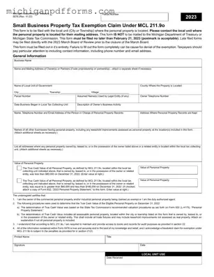 Free Michigan Exemption Template in PDF