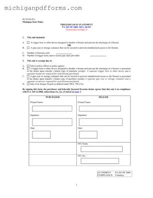 Free Michigan Ri 59 Template in PDF
